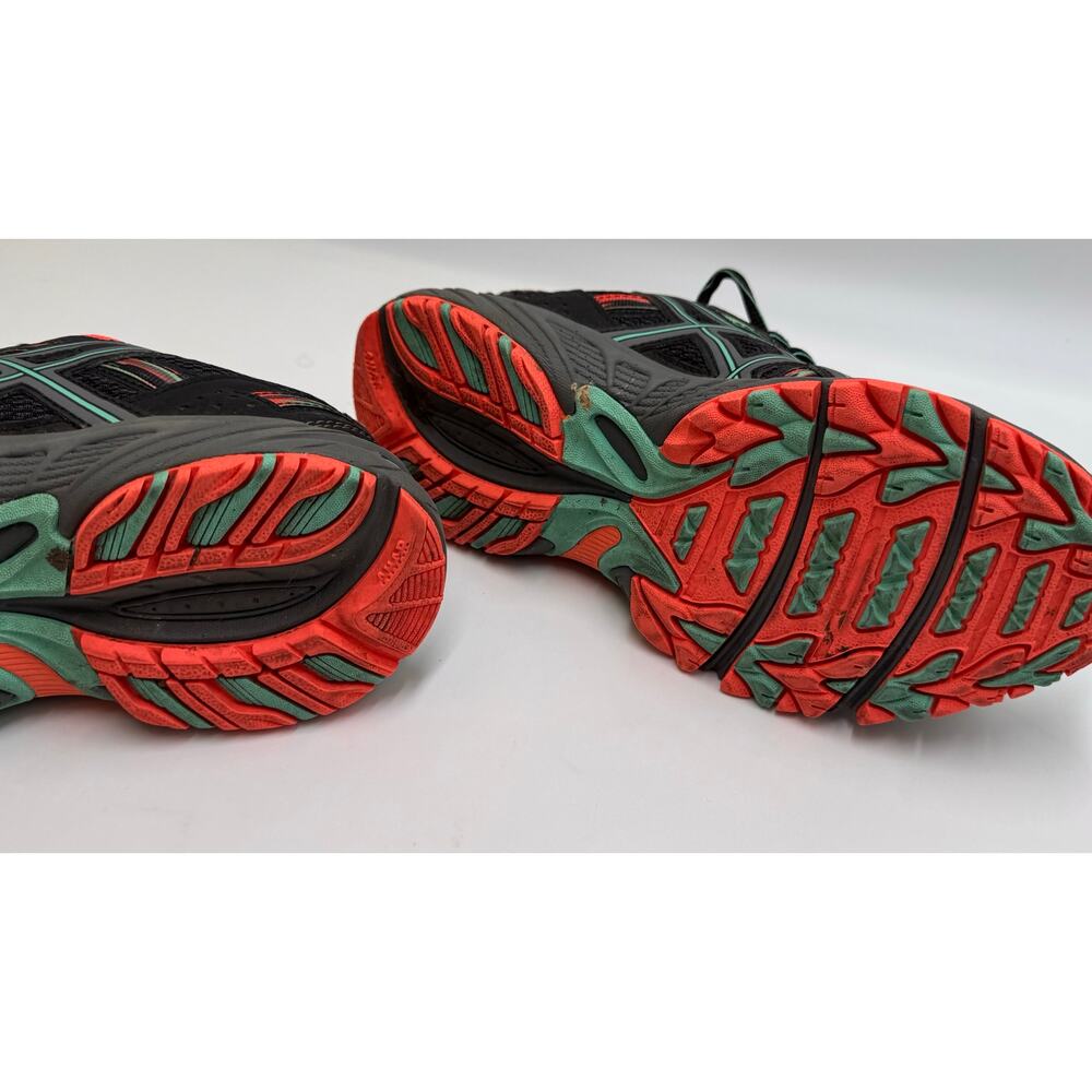 ASICS Trail Running Shoes Black Orange Gel Venture Women’s US 7 - Picture 7 of 9